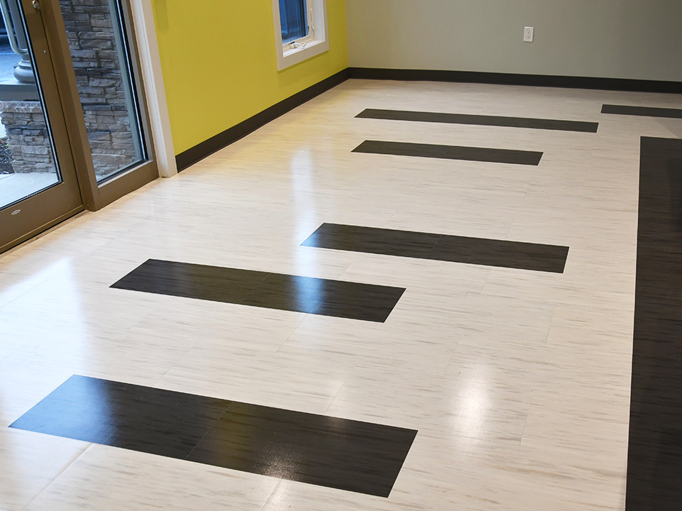 office tile floor